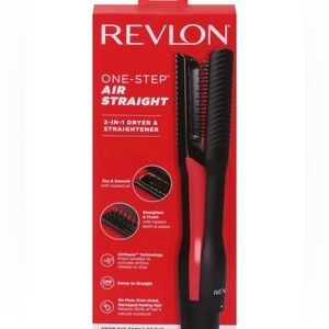 Revlon One-Step Air Straight Dryer & Straightener - Black and Hot Pink